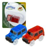 1toy гибкий трек внедорожник, с 3 ламп., на блист., 15,5*18см