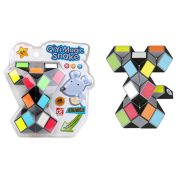 1toy Головоломка «Змейка» разноцветная мышонок (48 сегментов), блистер 21х23х7см