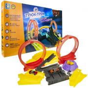 1toy Трюк-трек: «Гонка на выживание» Набор: трек + 2 машинки + 2 аксессуара