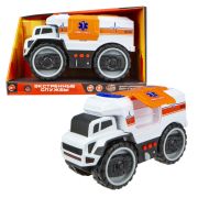 1toy Экстренные службы грузовик черезвыч. ситуаций фрикцион. (20 см, свет, звук, коробка)