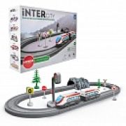 1TOY InterCity Express наб.электр.жел.дорога «Стартовый набор»,  электропоезд 2 вагона, тунель, свет