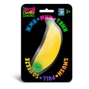 1toy Крутой замес, банан, 12 см, блистер