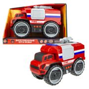 1toy Экстренные службы грузовик пожарн. фрикцион. (20 см, свет, звук, коробка)