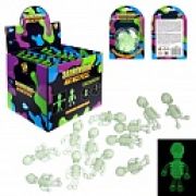 1 Toy Залипушки. «Скелеты», светятся в темноте, в упаковке 25,8х16х16 см, 12 шт. в д/б