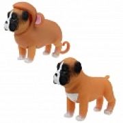 1TOY Прокачка для собачки серия 3, Боксёр-мартышка, тянущаяся собачка в костюмчике 10см, пакет с окном