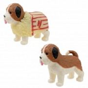 1TOY Прокачка для собачки серия 3, Сенбернар-попкорн, тянущаяся собачка в костюмчике 10см, пакет с окном