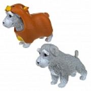 1toy Прокачка для собачки, тянущиеся собачки в костюмчиках серия 2, шнауцер мишка 10см, пакет с окном, 14 шт в д/б