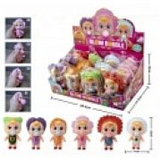 1toy Bubble Gum-антистресс «Куклы» 7х13 см, 6 видов в асс., 12 шт. в д/б
