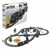 1TOY InterCity Diesel наб. жел.дорога«Фермер» 90 дет.свет, звук, переезд, эстакада, стрелка, поезд 3 ваг.