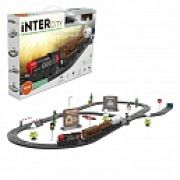1TOY InterCity Retro наб. жел.дорога «Товарный поезд» 73 дет., свет, звук, переезд,  стрелка, указатели, тупик, поезд 4 ваг.