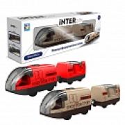 1TOY InterCity Megapolis электропоезд «Экспресс» 2 ваг, звук, едет вперед и назад, 2 цв.в асс., в кор.с окошком