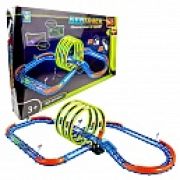 1toy Neotrack автотрек 62 детали светящийся ик управление в компл 1 машинка с акб