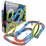 1toy Neotrack автотрек 57 деталей светящийся ик управление в компл 1 машинка с акб