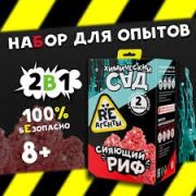 Научно-познавательный набор «Сияющий риф и Химический сад», модели «Re-Агенты»