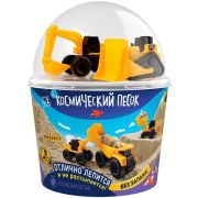 Игрушка для детей «Космический песок» 2 кг в наборе, экскаватор+бульдозер, песочный