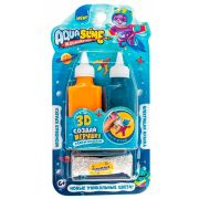 Aqua Slime малый набор: набор для изготовления фигурок из цветного геля голубой-оранжевый