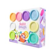Тесто для лепки BabyDough, набор 8 цветов, пастельные