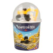 Игрушка для детей «Космический песок» 1 кг в наборе с машинкой-экскаватор, песочный