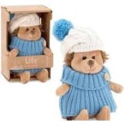 *Life  Ёжик Колюнчик в шапке с голубым помпоном 20 (8/8)