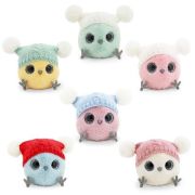 КТОтик в шапке с двумя помпонами 13 (цвета в ассортименте)