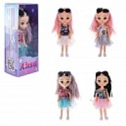 1TOY ALISA GLOW GIRL Кукла с яркими волосами, очками, гнущ. коленями, 15 см