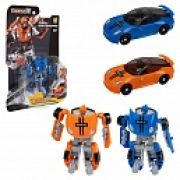 1toy Transcar mini робот-трансформер, 8 см, блистер (в асс. 2 вида, синий и оранжевый)