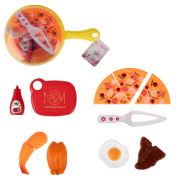 1TOY ДЕВОЧКИНА РАДОСТЬ Набор продуктов в сковороде «Пиццерия», 30х19 см.