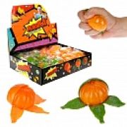 1toy Жмяка «Мандарин» 6,5х6,5х5 см, 2 вида в асс., 12 шт. в д/б