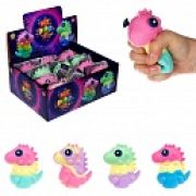 1toy Жмяка Hit Pop It «Динозавр» 9,5х9х4,2 см, 4 вида в асс., 12 шт. в д/б