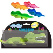 1toy Крутой замес крокозавр 20*6,5см, 4 цв.в асс, на блистере