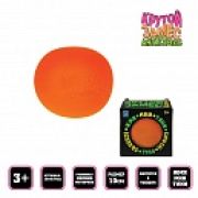 1toy Крутой замес, шар оранжевый 10см светится в темноте, 6 шт в д/б