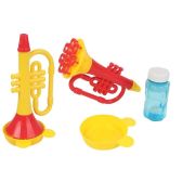 1TOY Мы-шарики! игрушка для пуск. мыл. муз. в виде духовой трубы, 50 мл, лоток, блистер