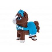 1TOY Пони на фасоне Шоколадка, пони тянущиеся в костюмчиках 10см,  пакет с окном, 12 шт в д/б