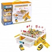 1toy Транспаркинг парковка-ящик «Строительная площадка», коробка, 31*21,5*8 см