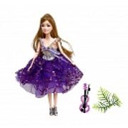 Alisa Red Carpet. Кукла в фиолетовом платье, со скрипкой, в кор. 28х6,5х33 см