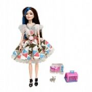 Alisa Weekend. Кукла с голубой прядью в цветн. платье с аксес., в кор. 18х6х32 см
