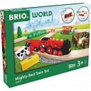 BRIO ж/д игр.наб.«Красный фермерский поезд»,24 эл.,свет,звук,кор.27х36,5х5,5см