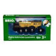 BRIO Локомотив золотой эл.,движение вперед-назад,свет,звук,свобод.движение, 14х4х5см