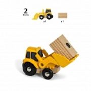 BRIO Погрузчик, 2 элемента 10х3,5х5 см., кор. 15,3х13,3х4 см.