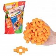GUMMY BLOCKS Конструктор-пластилин, 1 цвет, (оранж.), в zip-пак. 19,5х12,5х6,5 см