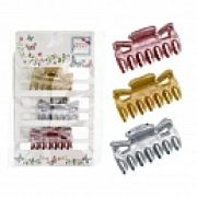 Lukky Fashion набор из 3 мини-крабиков с глиттером д.волос,3 цв.:золотой/ серебряный/ розовый