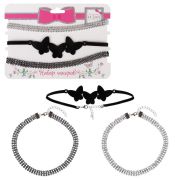 Lukky Fashion набор из трех чокеров с бабочками,карта