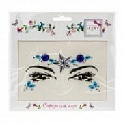 Lukky Fashion стразы для лица  Волшебная русалка, 16,5х15,5 см,карта, пакет