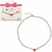 Lukky Fashion цепочка с подвесками-половинками сердца на магните: золотая-розовая