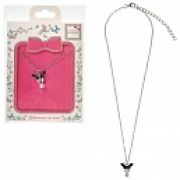 Lukky Fashion цепочка серебр.с подвеской эмаль+металл Бабочка с жемчужиной: черный, конверт