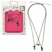 Lukky Fashion цепь двойная серебр.Космонавты, конверт