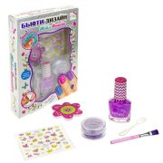 Lukky Бьюти-Дизайн наб.д.маникюра «Нэйл-Дизайн» с лаком д.ногтей peel-off 006 Темно-Малиновый (Ежевичный),с аром.винограда,бан.с фиолет. сух.блёстками (извините, гиперссылка на картинку отсутствует)