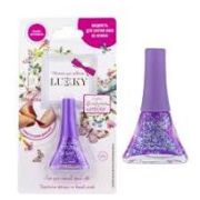 Lukky лак д.ногтей peel-off «Конфетти-Микс» фиалковый перламутр с блёстками 5,5 мл,блистер-А