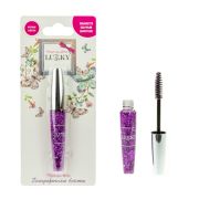 Lukky тушь д.волос голограф.фиолетовая с крупными блёстками разной формы, 8 мл,блистер