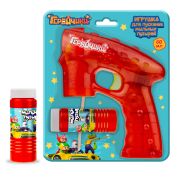 Геройчики, мыл. пистолет на бат., свет. эффекты, 60 мл, блистер (21,5*4,5*18,5)
